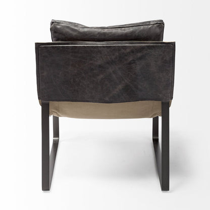 Mercana Hornet Leather Unibody Seat Accent Chair