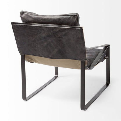 Mercana Hornet Leather Unibody Seat Accent Chair