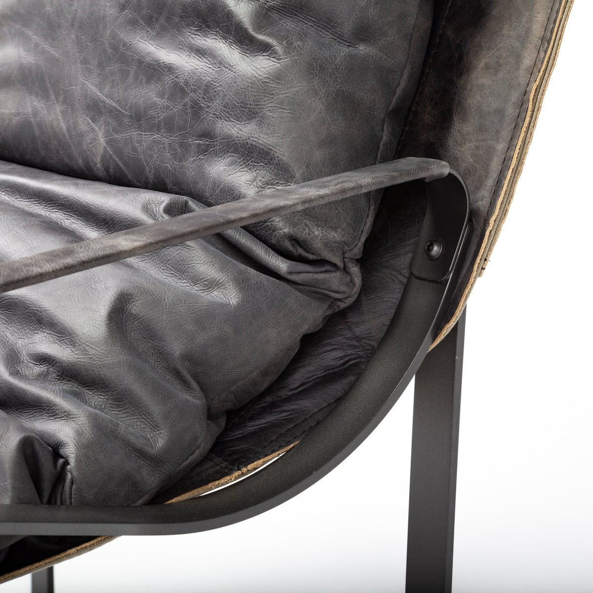 Mercana Hornet Leather Unibody Seat Accent Chair