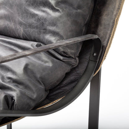 Mercana Hornet Leather Unibody Seat Accent Chair