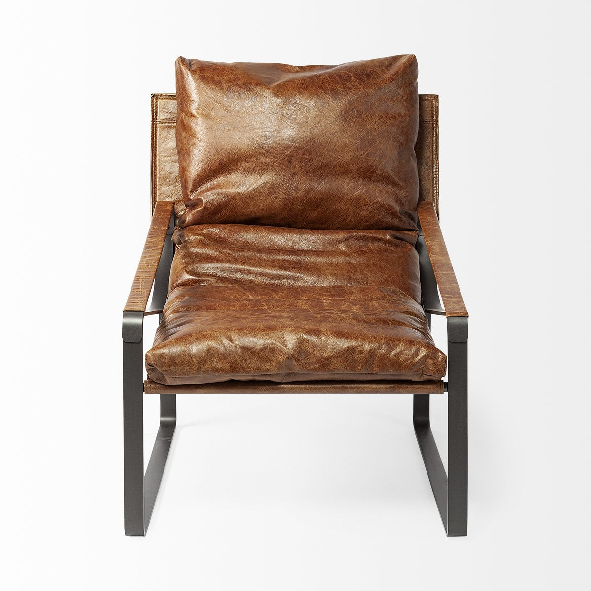 Mercana Hornet Leather Unibody Seat Accent Chair