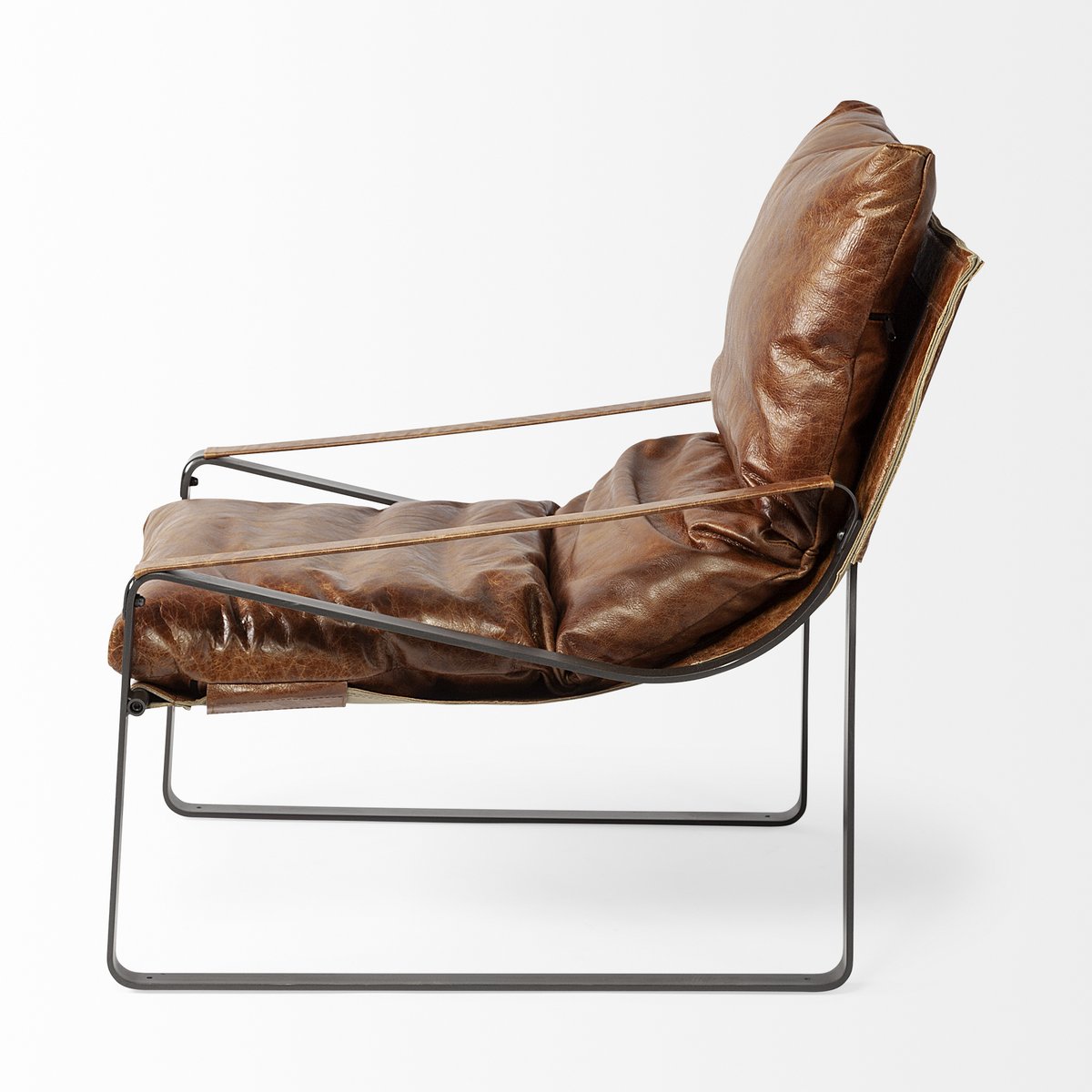 Mercana Hornet Leather Unibody Seat Accent Chair
