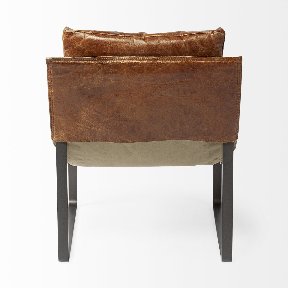 Mercana Hornet Leather Unibody Seat Accent Chair