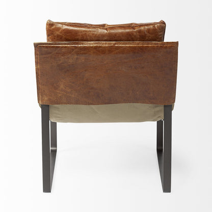 Mercana Hornet Leather Unibody Seat Accent Chair