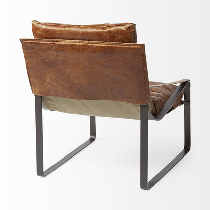 Mercana Hornet Leather Unibody Seat Accent Chair