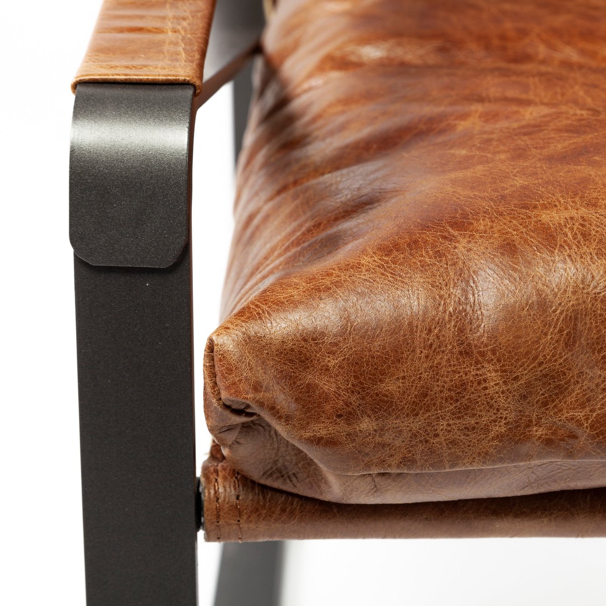 Mercana Hornet Leather Unibody Seat Accent Chair