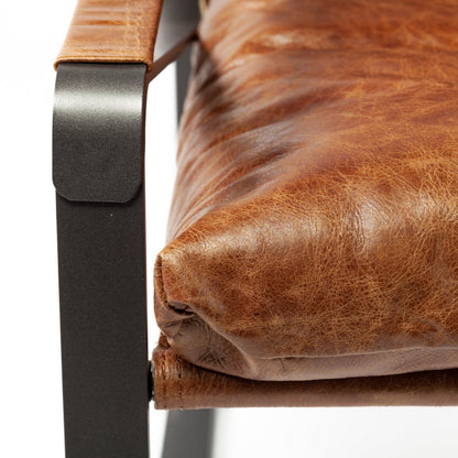 Mercana Hornet Leather Unibody Seat Accent Chair