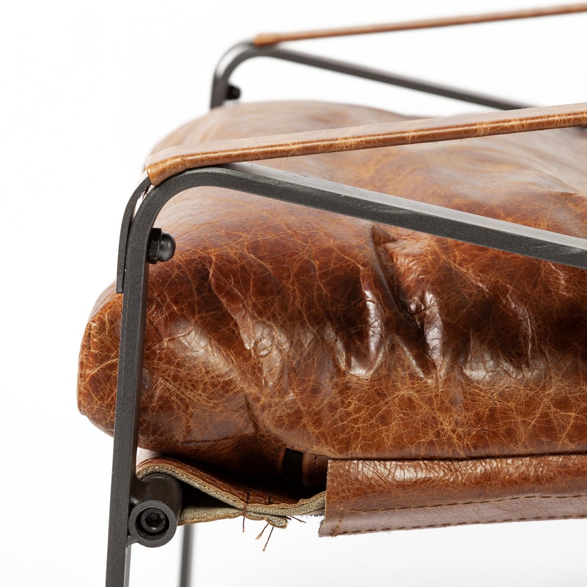 Mercana Hornet Leather Unibody Seat Accent Chair