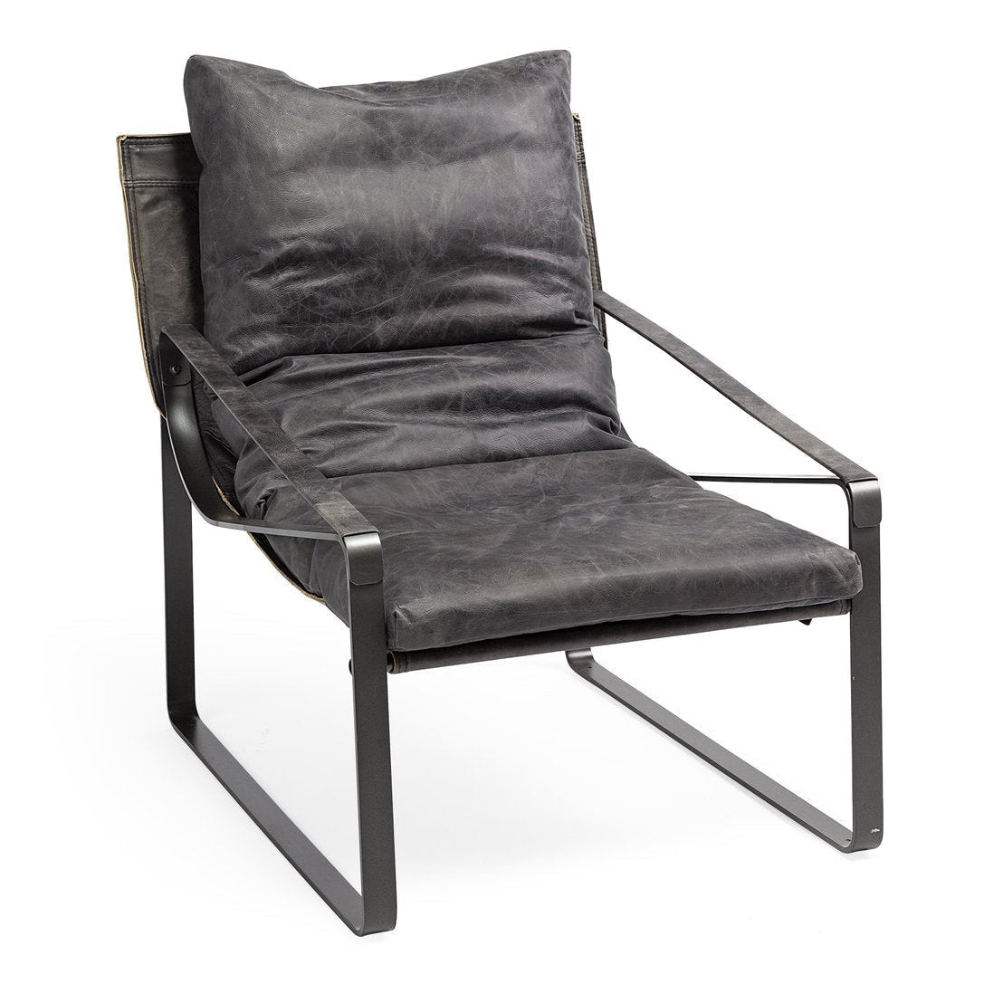 Mercana Hornet Leather Unibody Seat Accent Chair