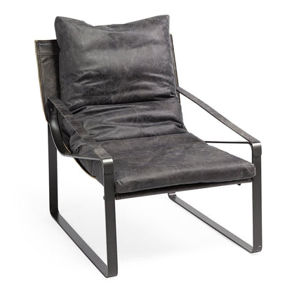 Mercana Hornet Leather Unibody Seat Accent Chair