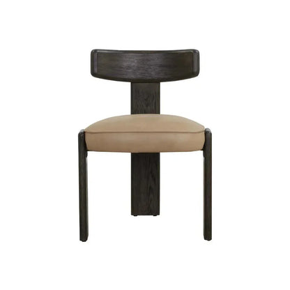 SUNPAN Horton Leather Armless Dining Chair 2PC