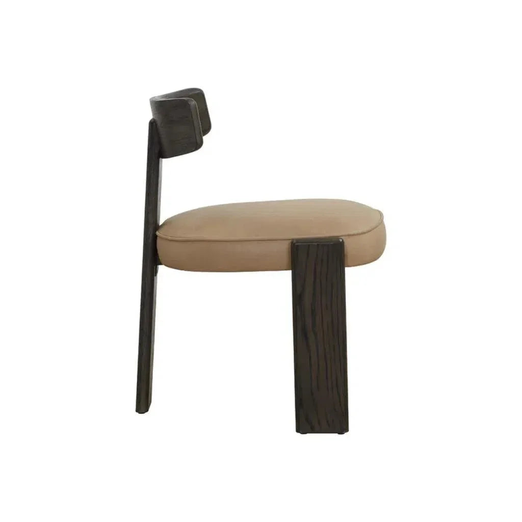 SUNPAN Horton Leather Armless Dining Chair 2PC