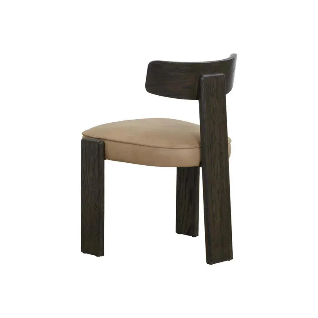 SUNPAN Horton Leather Armless Dining Chair 2PC