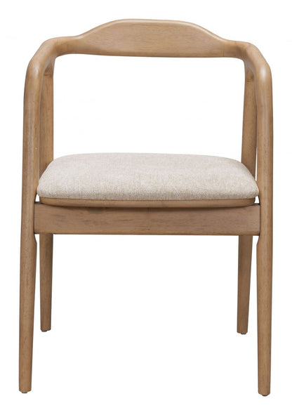 Zuo Modern Hosoi Beige Fabric Dining Chair