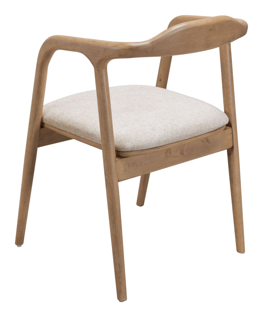 Zuo Modern Hosoi Beige Fabric Dining Chair