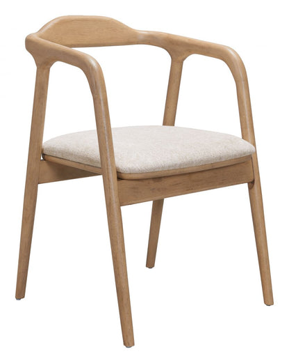 Zuo Modern Hosoi Beige Fabric Dining Chair