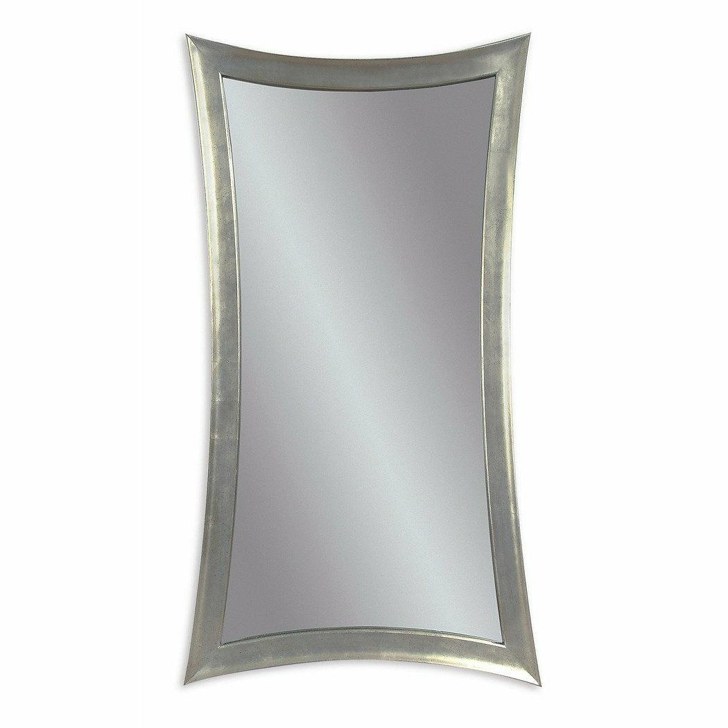 Hourglass 48" Rectangle Silver Leaf Wall Mirror Wall Mirrors Sideboards and Thangs By Bassett Mirror