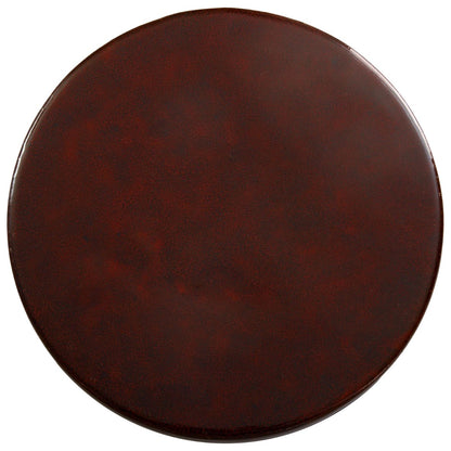 Emissary Hourglass Red Ceramic Garden Stool