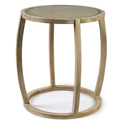 Mercana Hubbard Wood Frame Round Accent Table