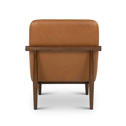 Urbia Hudson Leather Armless Accent Chair