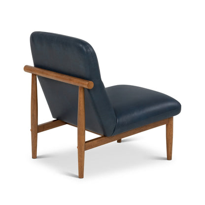 Urbia Hudson Leather Armless Accent Chair
