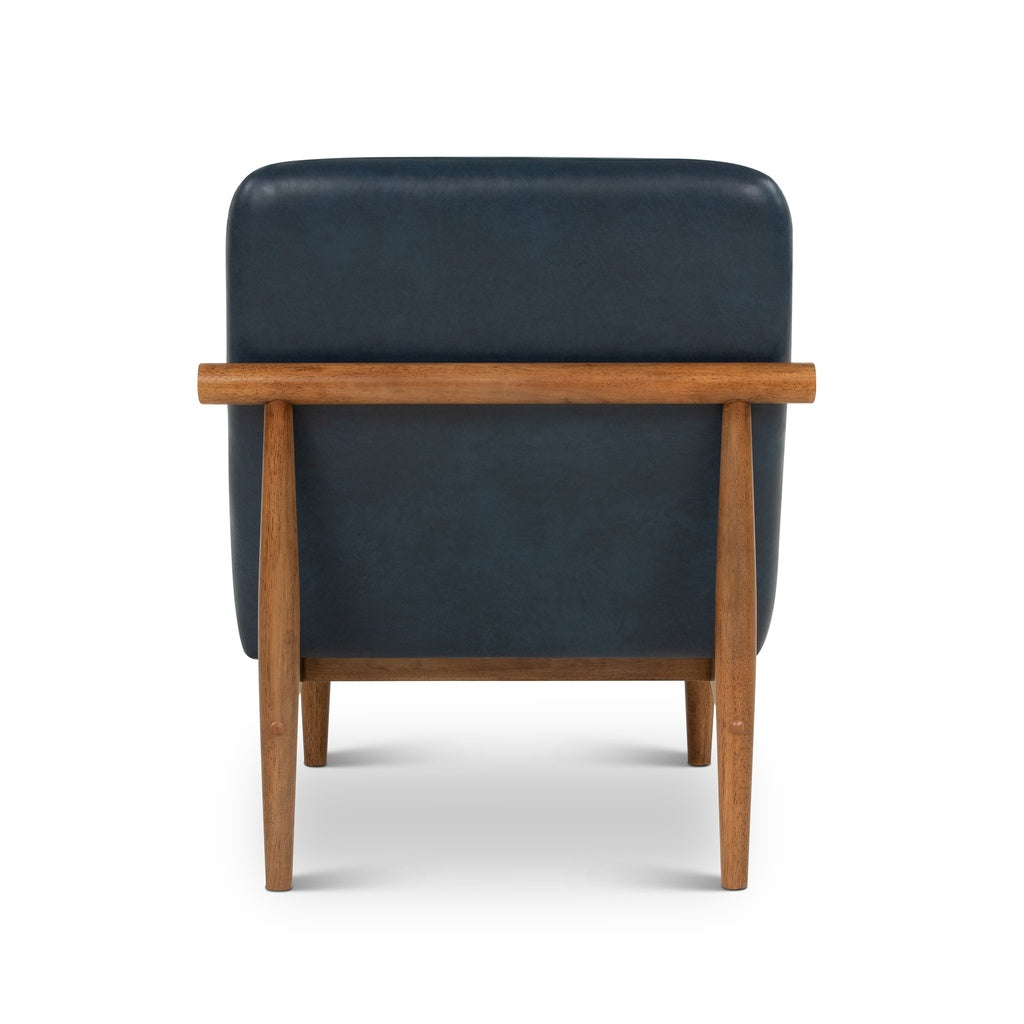 Urbia Hudson Leather Armless Accent Chair