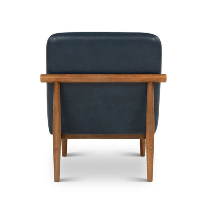 Urbia Hudson Leather Armless Accent Chair