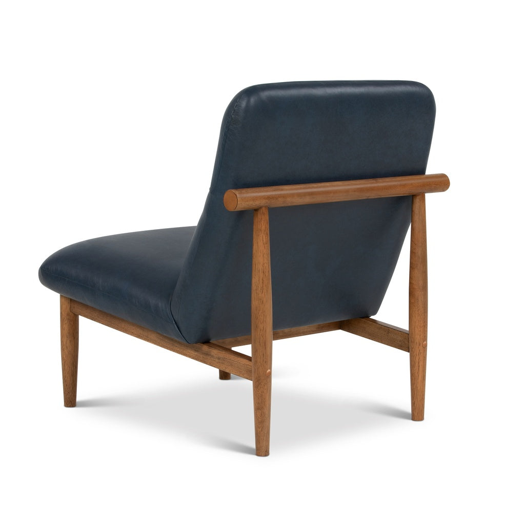 Urbia Hudson Leather Armless Accent Chair