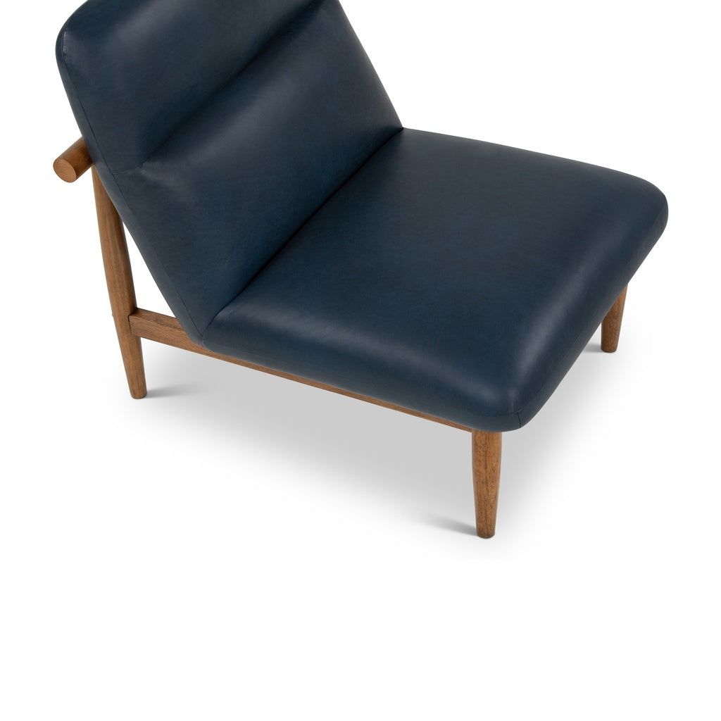 Urbia Hudson Leather Armless Accent Chair
