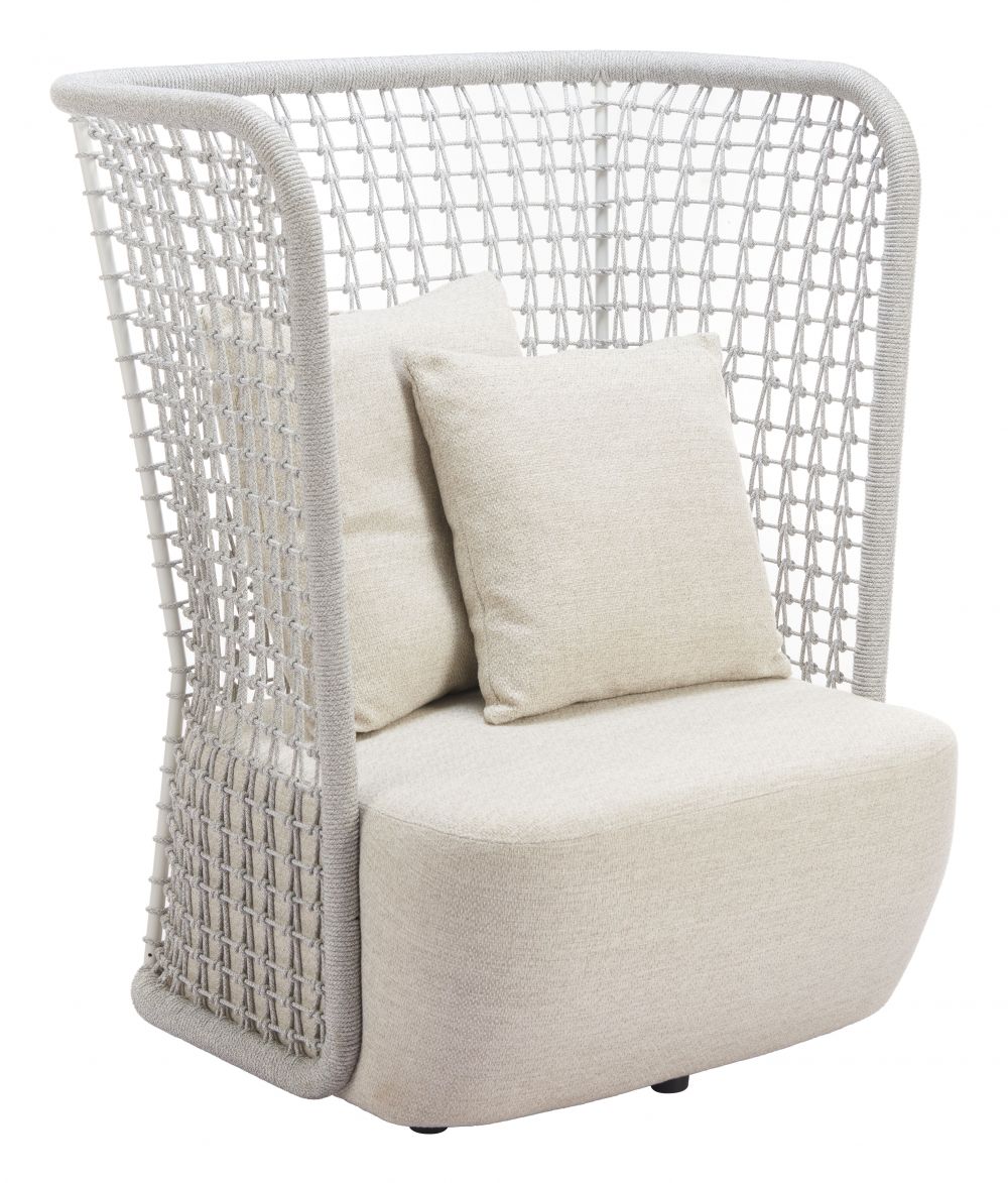 Zuo Modern Hudu Olefin Fabric Outdoor Accent Chair