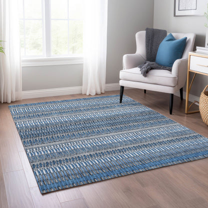 Addison Rugs Hushed Blue Washable Indoor-Outdoor Rug