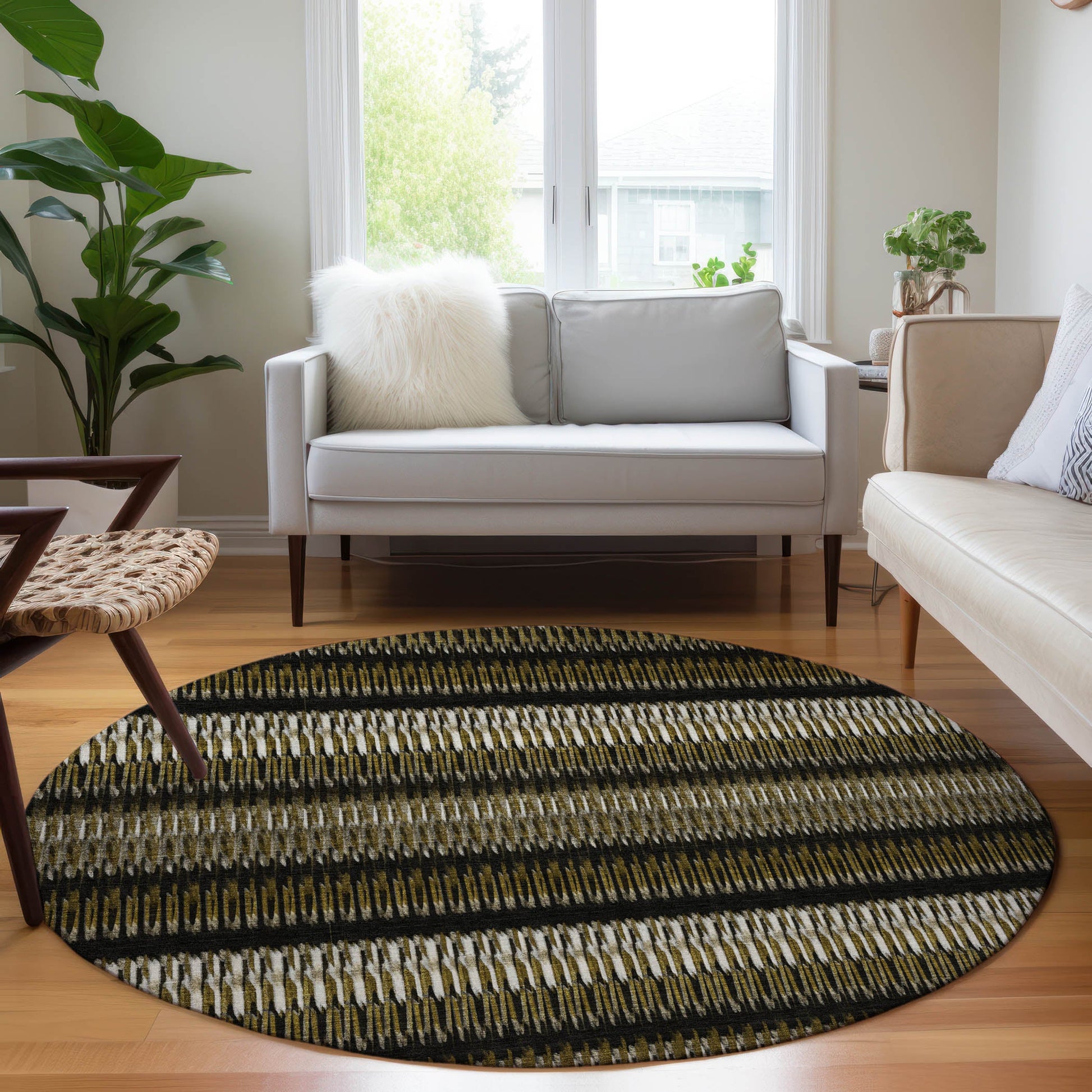 Addison Rugs Hushed Brown Washable Indoor-Outdoor Rug