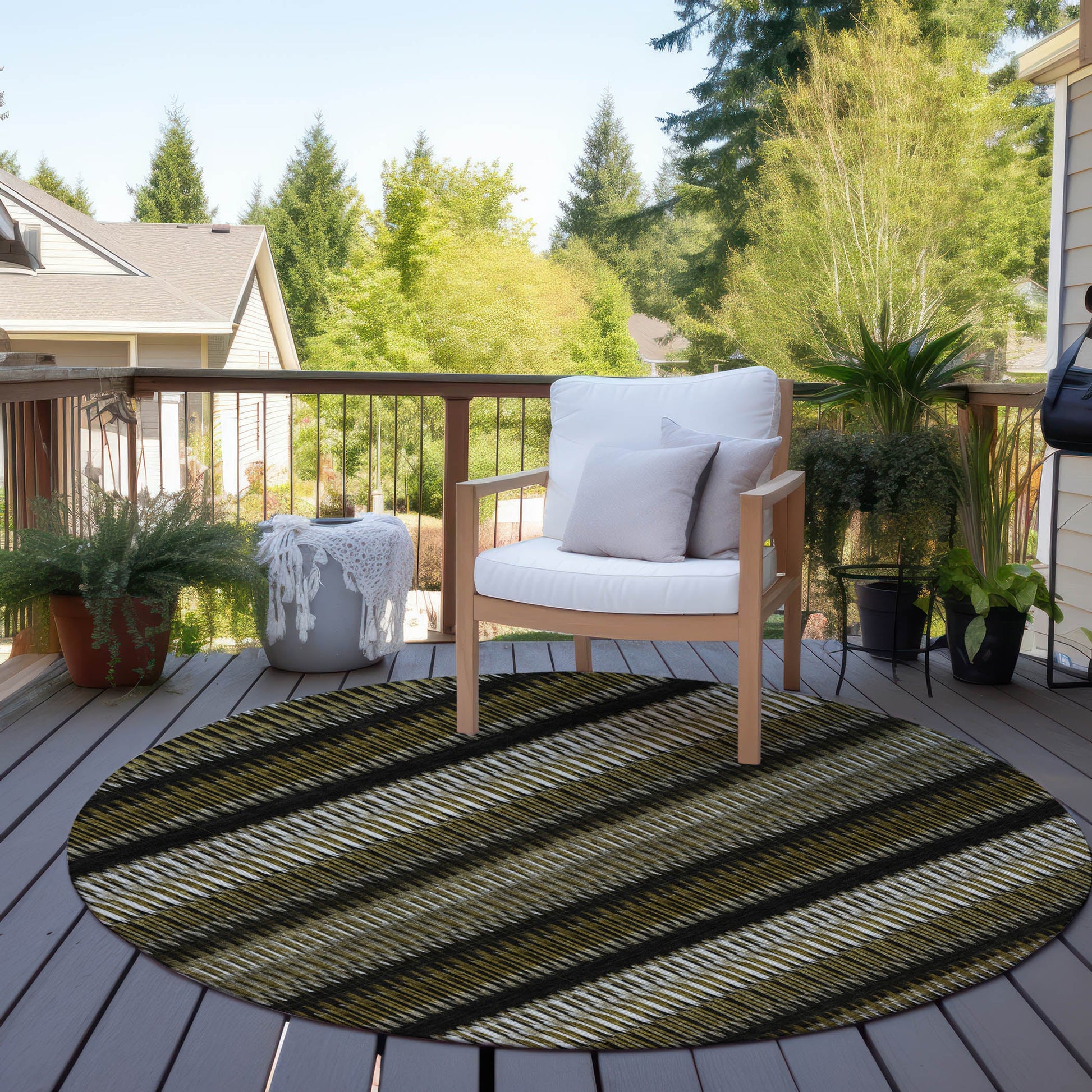 Addison Rugs Hushed Brown Washable Indoor-Outdoor Rug