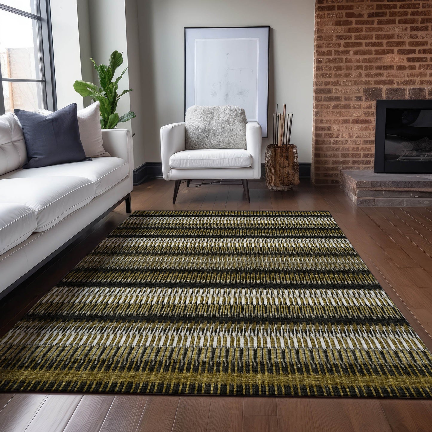 Addison Rugs Hushed Brown Washable Indoor-Outdoor Rug
