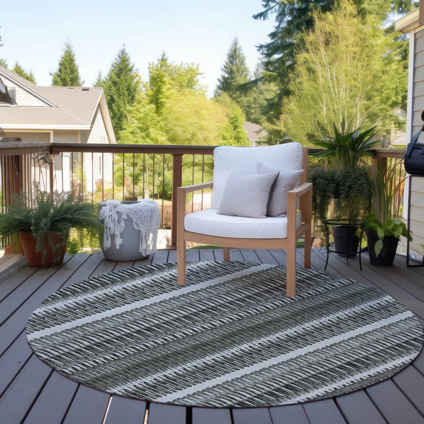 Addison Rugs Hushed Grey Washable Indoor-Outdoor Rug
