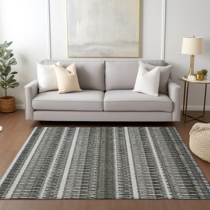 Addison Rugs Hushed Grey Washable Indoor-Outdoor Rug