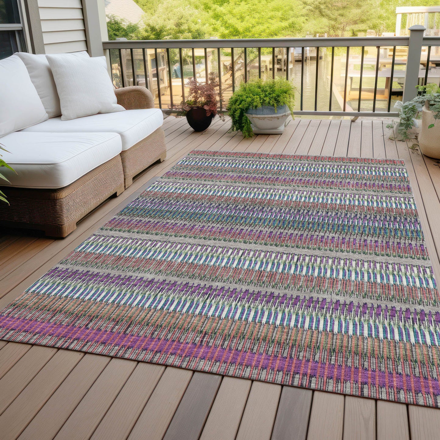 Addison Rugs Hushed Taupe Washable Indoor-Outdoor Rug