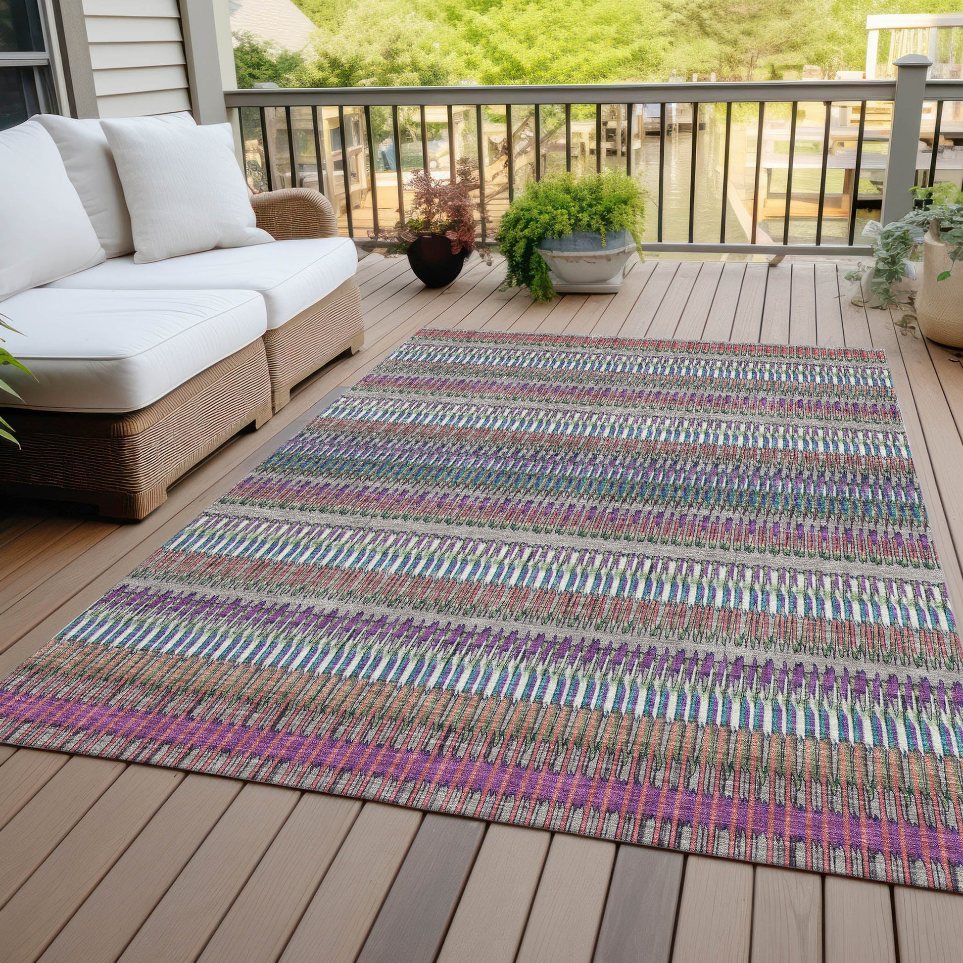 Addison Rugs Hushed Taupe Washable Indoor-Outdoor Rug