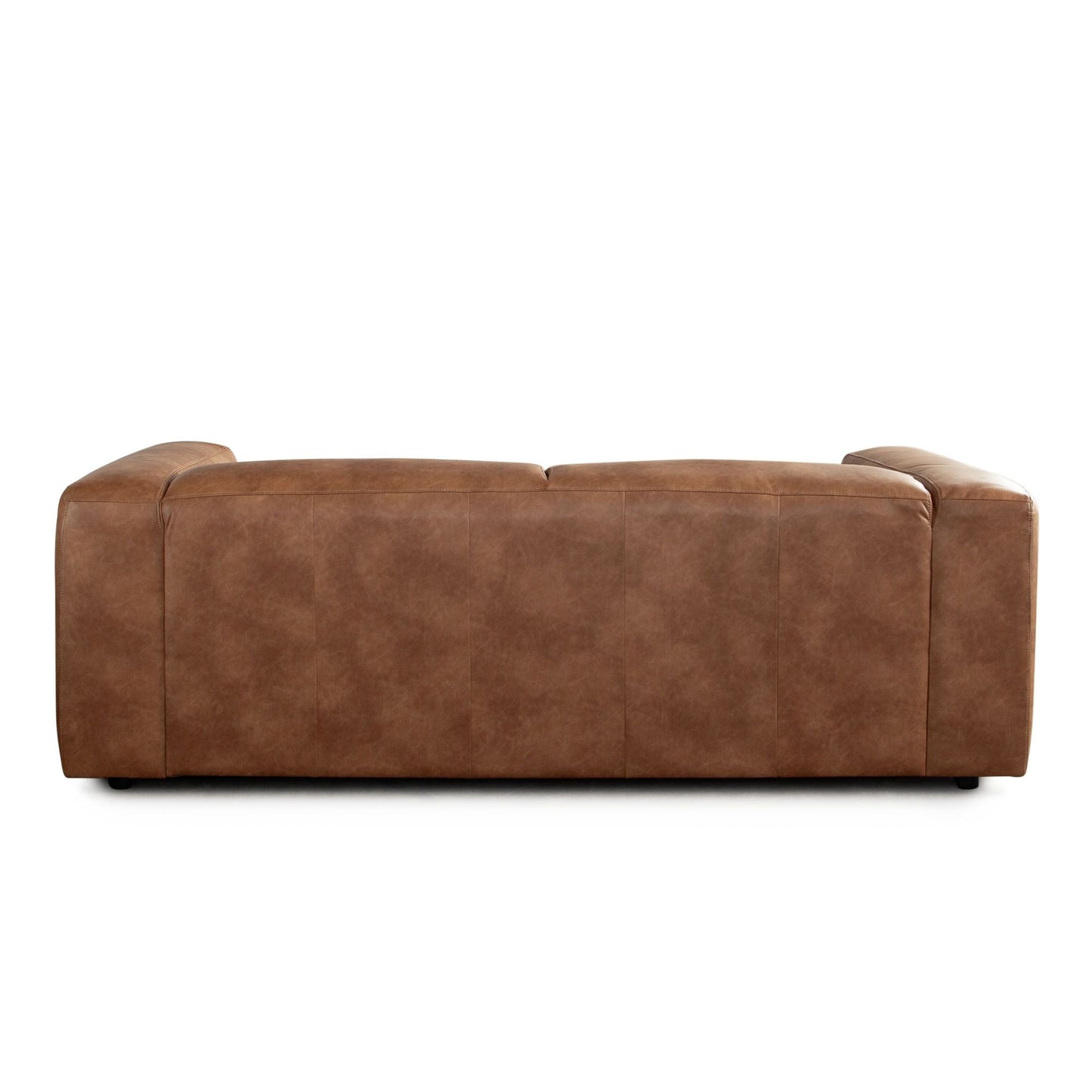 Diamond Sofa Hyde Saddle Brown Leather Sofa