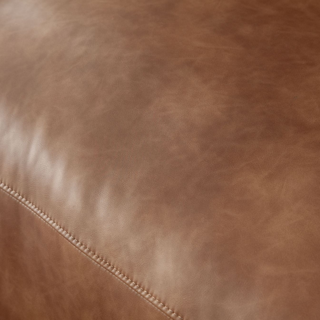 Diamond Sofa Hyde Saddle Brown Leather Sofa