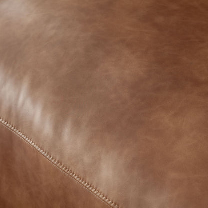 Diamond Sofa Hyde Saddle Brown Leather Sofa