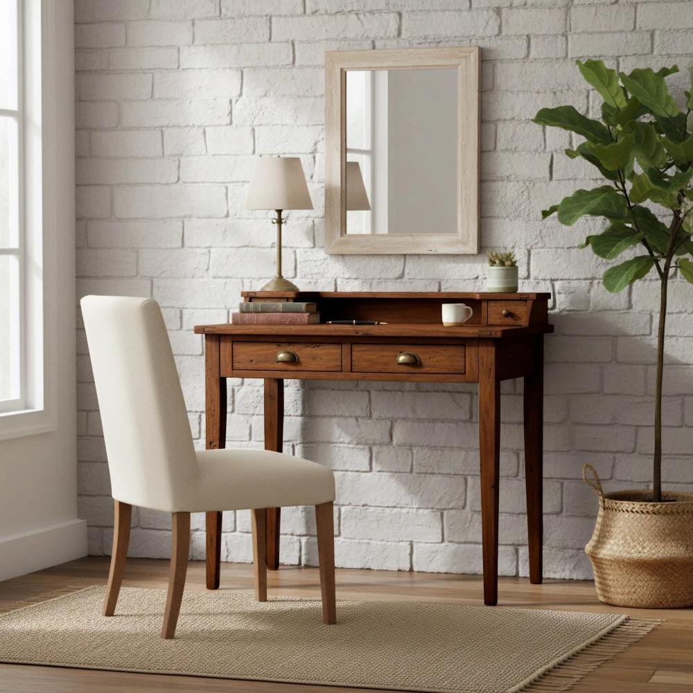 Lifestyle Four Drawers Bureau Writing Desk