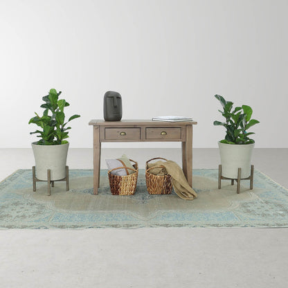 Irish Coast Two Drawers Wood Console Table
