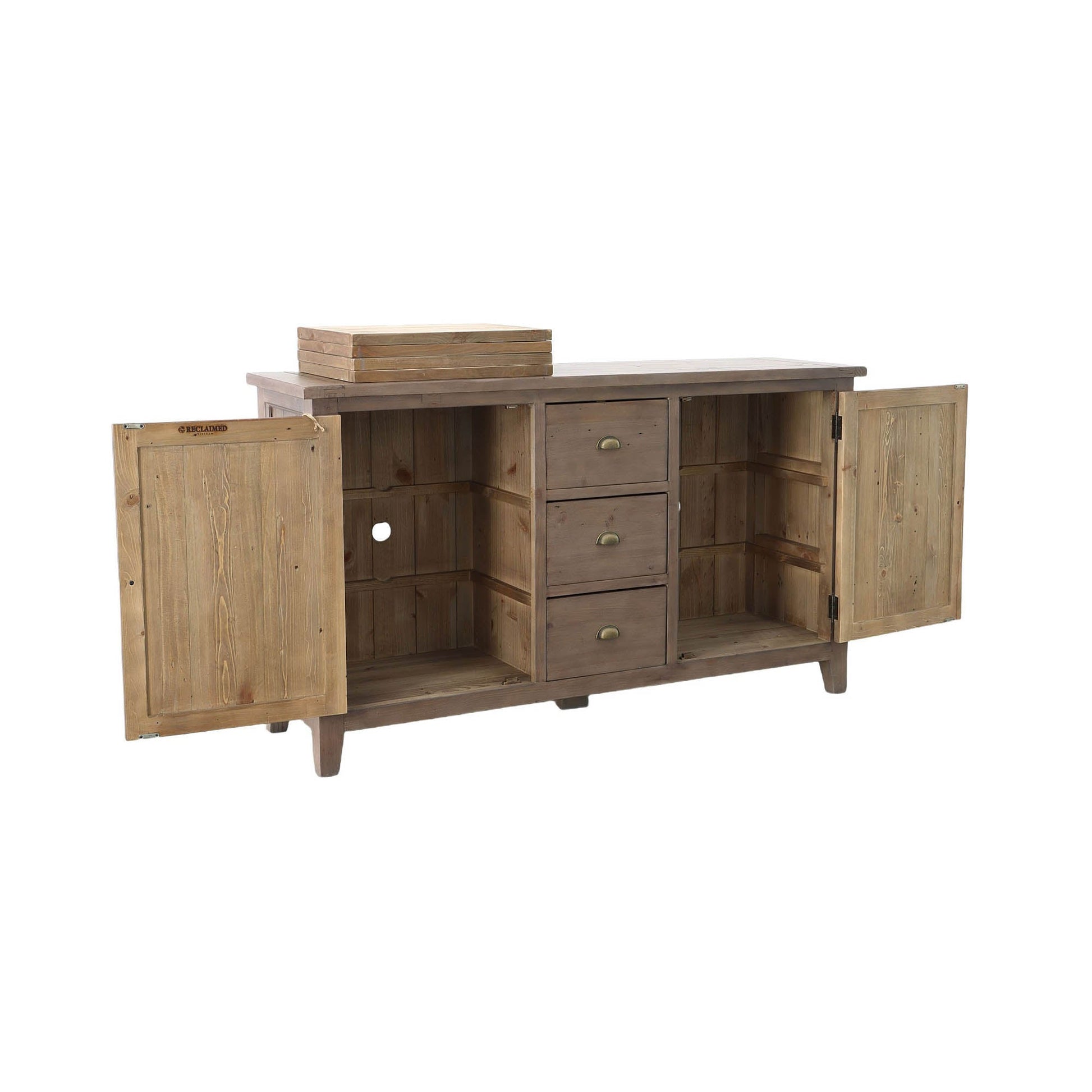 LH Home Irish Coast Three Drawers Wood Sideboard
