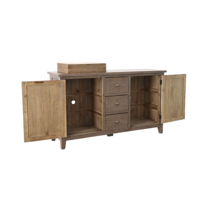 LH Home Irish Coast Three Drawers Wood Sideboard