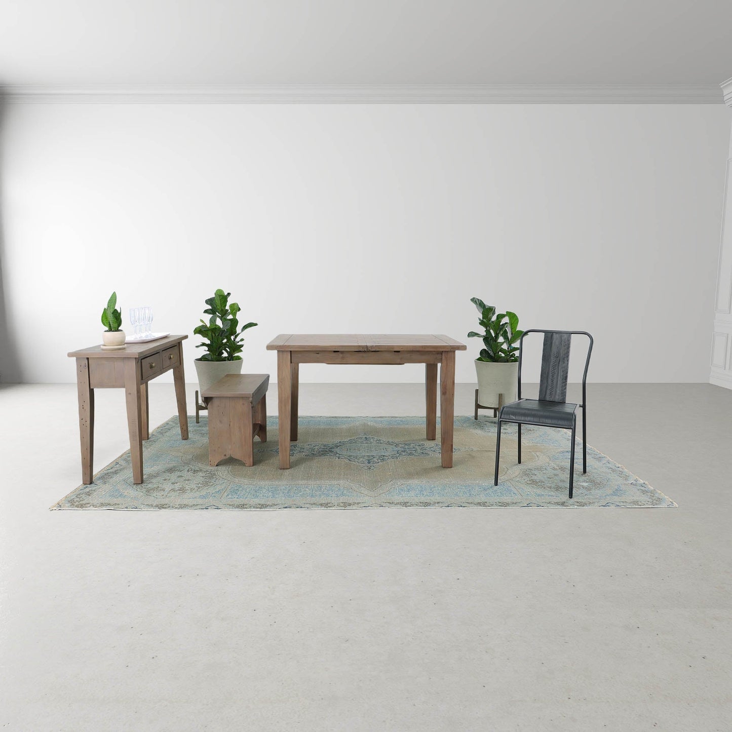 LH Home Irish Coast Extendable Dining Table