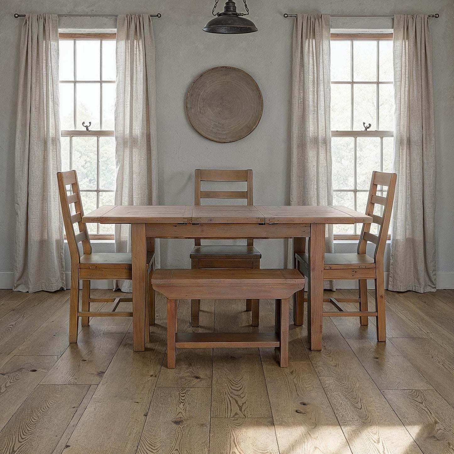 LH Home Irish Coast Extendable Dining Table