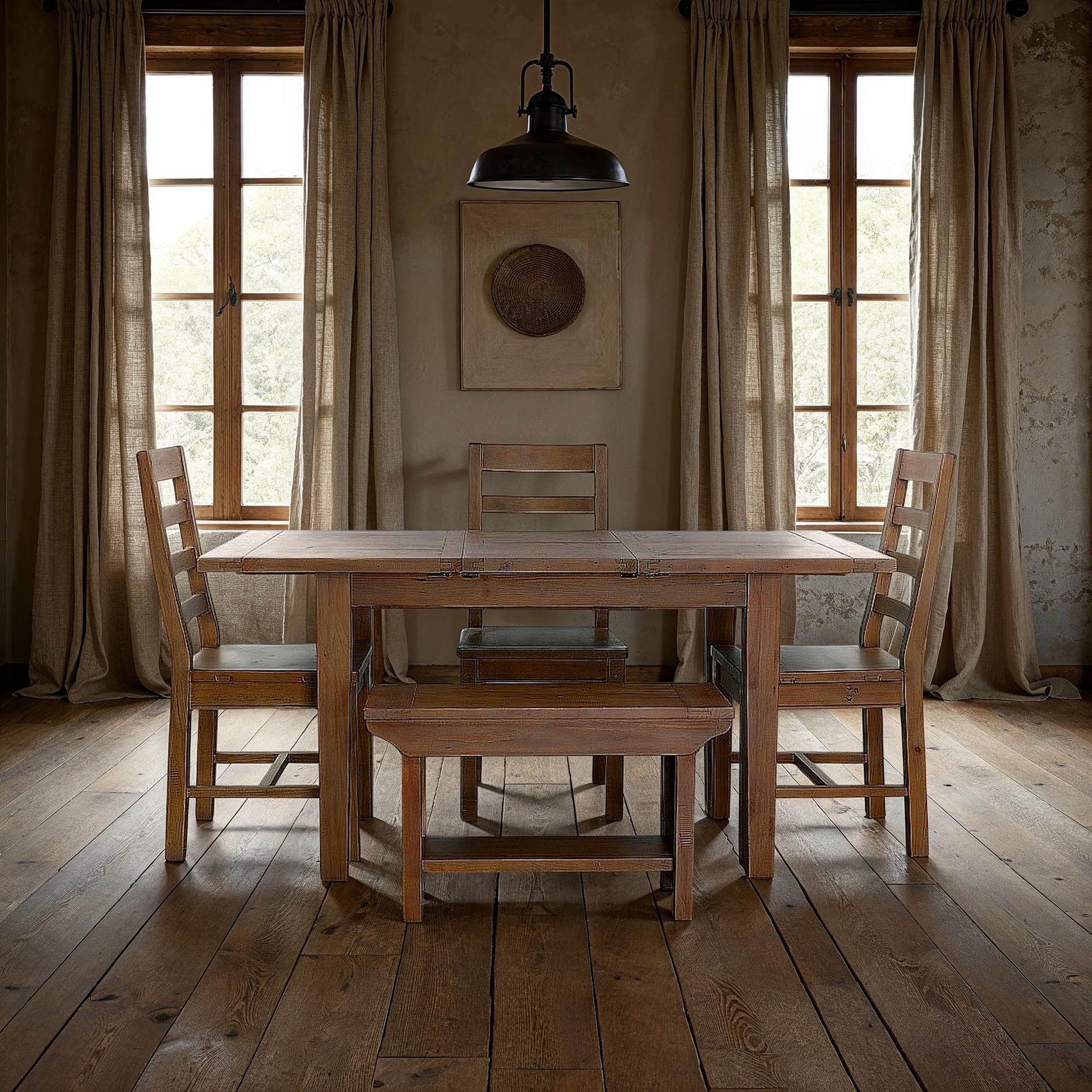 LH Home Irish Coast Extendable Dining Table