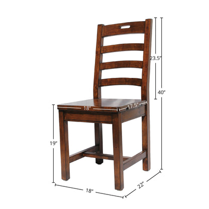 LH Home Irish Coast Hand-Hole Wooden Dining Chair