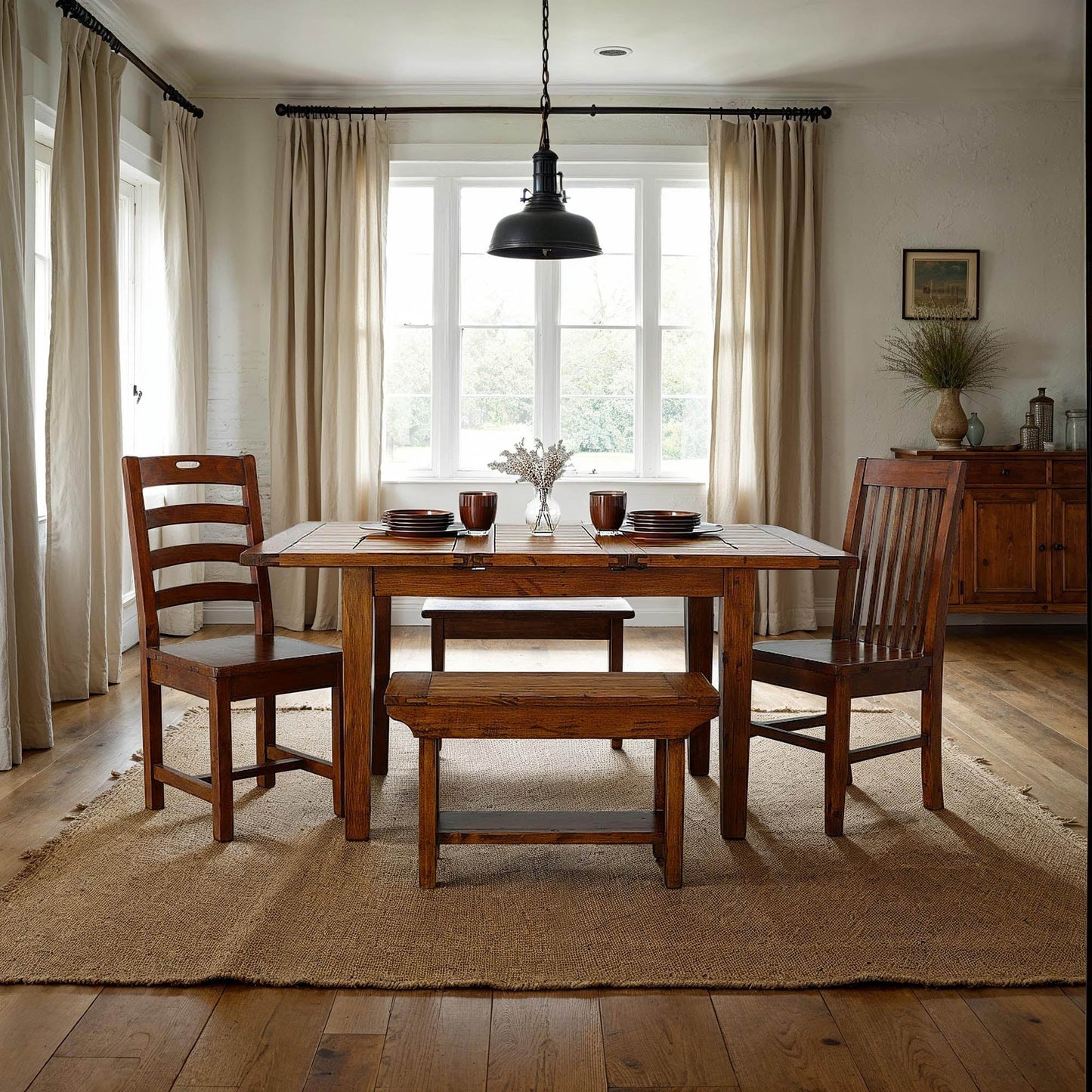 LH Home Irish Coast Hand-Hole Wooden Dining Chair